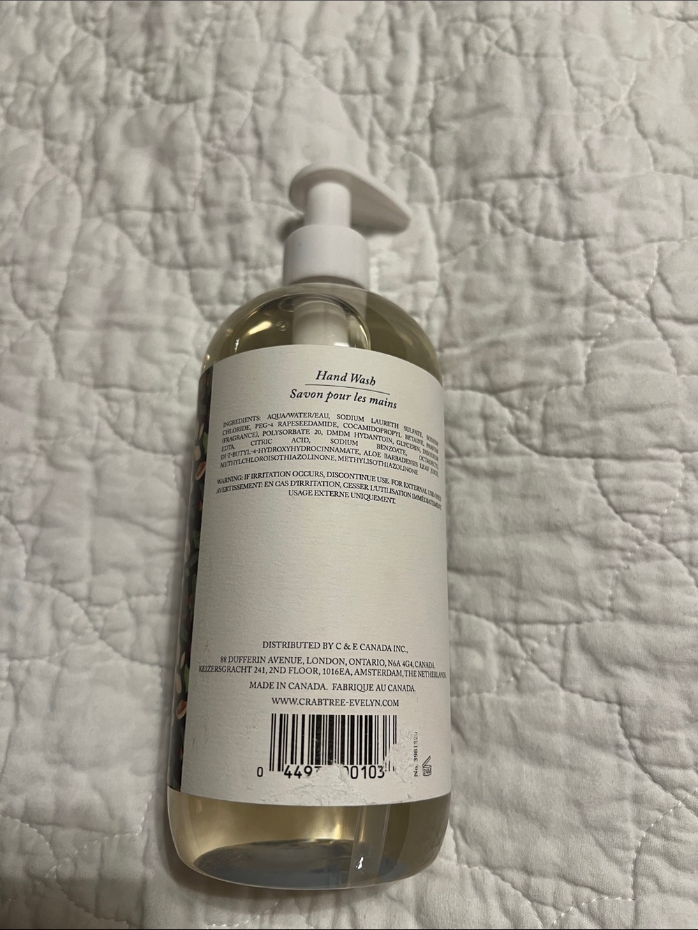 Crabtree & Evelyn hand wash Pistachio 16.9 oz - Picture 2 of 2